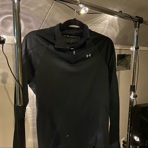 UNDER ARMOUR Heat Gear Semi-Fitted Black Quarter Zip